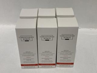 Lot 732  
            Chesterfield SR46 - Parcel Delivery Only 

                
6 X CHRISTOPHE ROBIN REGENERATING SERUM 50ML - TOTAL LOT ORIGINAL RRP £240 (LOCAT...