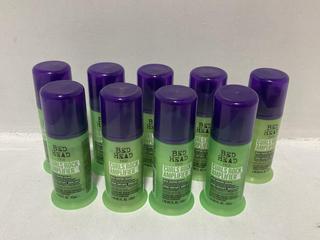 Lot 747  
            Chesterfield SR46 - Parcel Delivery Only 

                
9 X BED HEAD CURLS ROCK AMPLIFIER 43ML - MAKEUP BAG INCLUDED (LOCATION: H4)