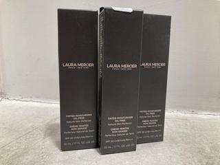 Lot 76  
            Chesterfield SR46 - Parcel Delivery Only 
                
3 X LAURA MERCIER OIL-FREE TINTED MOISTURISER WITH SPF20 50ML IN SHADE 3N1 SAND -...