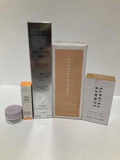 Lot 773  
            Chesterfield SR46 - Parcel Delivery Only 

                
5 X ASSORTED BEAUTY PRODUCTS TO INCLUDE SUMMER FRIDAYS BABYMOON BELLY BALM 150ML ...