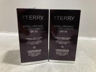 Lot 88  
            Chesterfield SR46 - Parcel Delivery Only 
                
2 X TERRY HYALURONIC HYDRA FOUNDATION WITH SPF 30 IN SHADE 600W WARM DARK - TOTAL...