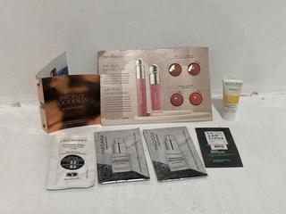 Lot 908  
            Chesterfield SR46 - Parcel Delivery Only 
                
QTY OF ASSORTED BEAUTY PRODUCTS TO INCLUDE ESTEE LAUDER BRONZE GODDESS PERFUME 1....