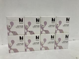 Lot 937  
            Chesterfield SR46 - Parcel Delivery Only 
                
8 X HOLISTIC LONDON AFRICAN PINK PEPPER + PEONY SCENTED SOY CANDLE - TOTAL LOT OR...