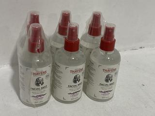 Lot 985  
            Chesterfield SR46 - Parcel Delivery Only 
                
6 X THAYERS WITCH HAZEL ALOE VERA LAVENDER FACIAL MIST 237ML (LOCATION: H5)