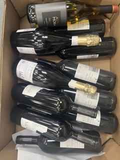 Lot 153  
            Chesterfield SR40 - Collection or Optional Delivery Available 

                
12 X ASSORTED BOTTLES OF WINE TO INCLUDE CUVEE DU MENHIR, COLPASSO AND ALMA MORA ...