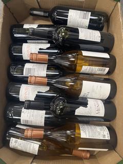 Lot 217  
            Chesterfield SR40 - Collection or Optional Delivery Available 

                
12 X ASSORTED BOTTLES OF WINE TO INCLUDE CUVEE DU MENHIR AND STEPHEN DAMIEN MAXWE...