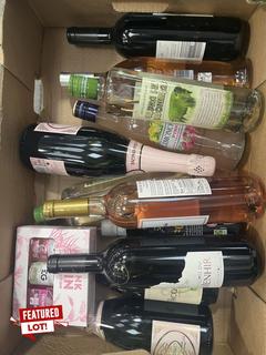 Lot 234  
            Chesterfield SR40 - Collection or Optional Delivery Available 

                
12 X ASSORTED ALCOHOLIC BEVERAGES TO INCLUDE CHAMPAGNE, WINE, VODKA AND GIN (LOCA...