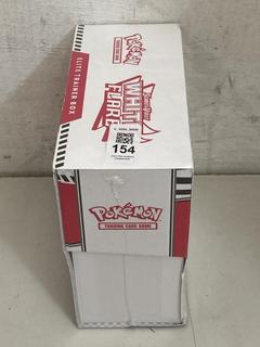 Lot 154  
            Chesterfield SR40 - Parcel Delivery Only 

                
POKEMON SCARLET & VIOLET WHITE FLARE ELITE TRAINER BOX (LOCATION: B RACKING )