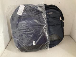 Lot 21  
            Chesterfield SR40 - Parcel Delivery Only 

                
PUMA BACKPACK IN NAVY TO INCLUDE AMERICAN TOURISTER BACKPACK IN NAVY (LOCATION: B...