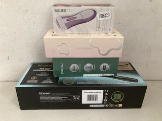 Lot 75  
            Chesterfield SR40 - Parcel Delivery Only 

                
4 X ASSORTED ITEMS TO INCLUDE BAUER PRO BODY SHAVER AND TRIMMER (LOCATION: B RACK...