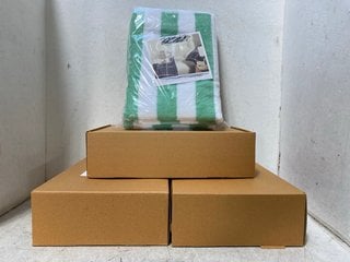 Lot 1046  
            Marchington SR18 - Parcel Delivery Only 

                
4 X SETS OF 2 CABANA STRIPE SEAFOAM GREEN BEACH TOWELS: LOCATION - BR3