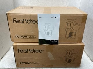Lot 1065  
            Marchington SR18 - Parcel Delivery Only 

                
2 X FEANDREA PCT40W CAT TREES WITH SCRATCHING POST AND RAMP - COMBINED ORIGINAL R...