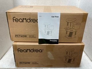 Lot 1066  
            Marchington SR18 - Parcel Delivery Only 

                
2 X FEANDREA PCT40W CAT TREES WITH SCRATCHING POST AND RAMP - COMBINED ORIGINAL R...