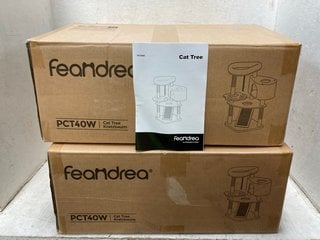 Lot 1068  
            Marchington SR18 - Parcel Delivery Only 

                
2 X FEANDREA PCT40W CAT TREES WITH SCRATCHING POST AND RAMP - COMBINED ORIGINAL R...