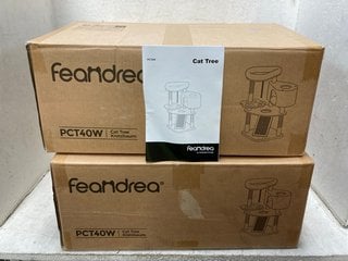 Lot 1070  
            Marchington SR18 - Parcel Delivery Only 

                
2 X FEANDREA PCT40W CAT TREES WITH SCRATCHING POST AND RAMP - COMBINED ORIGINAL R...