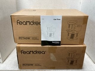 Lot 1081  
            Marchington SR18 - Parcel Delivery Only 

                
2 X FEANDREA PCT40W CAT TREES WITH SCRATCHING POST AND RAMP - COMBINED ORIGINAL R...