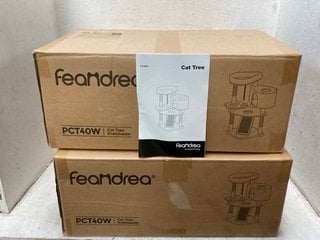 Lot 1083  
            Marchington SR18 - Parcel Delivery Only 

                
2 X FEANDREA PCT40W CAT TREES WITH SCRATCHING POST AND RAMP - COMBINED ORIGINAL R...