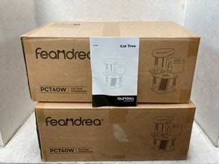 Lot 1084  
            Marchington SR18 - Parcel Delivery Only 

                
2 X FEANDREA PCT40W CAT TREES WITH SCRATCHING POST AND RAMP - COMBINED ORIGINAL R...