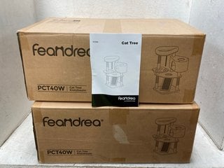 Lot 1085  
            Marchington SR18 - Parcel Delivery Only 

                
2 X FEANDREA PCT40W CAT TREES WITH SCRATCHING POST AND RAMP - COMBINED ORIGINAL R...