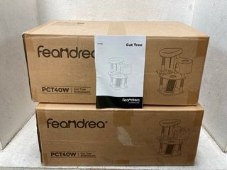 Lot 1086  
            Marchington SR18 - Parcel Delivery Only 

                
2 X FEANDREA PCT40W CAT TREES WITH SCRATCHING POST AND RAMP - COMBINED ORIGINAL R...