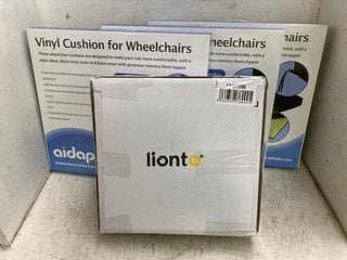 Lot 1090  
            Marchington SR18 - Parcel Delivery Only 

                
3 X VINYL CUSHIONS FOR WHEELCHAIRS TO INCLUDE LION PED BED: LOCATION - BR6