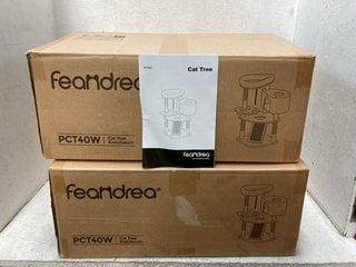Lot 1094  
            Marchington SR18 - Parcel Delivery Only 
                
2 X FEANDREA PCT40W CAT TREES WITH SCRATCHING POST AND RAMP - COMBINED ORIGINAL R...