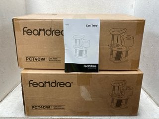 Lot 1102  
            Marchington SR18 - Parcel Delivery Only 

                
2 X FEANDREA PCT40W CAT TREES WITH SCRATCHING POST AND RAMP - COMBINED ORIGINAL R...