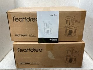 Lot 1103  
            Marchington SR18 - Parcel Delivery Only 

                
2 X FEANDREA PCT40W CAT TREES WITH SCRATCHING POST AND RAMP - COMBINED ORIGINAL R...