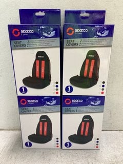 Lot 1111  
            Marchington SR18 - Parcel Delivery Only 

                
4 X HIGH BUCKET SEAT COVERS IN BLACK/RED - COMBINED ORIGINAL RRP £105: LOCATION -...