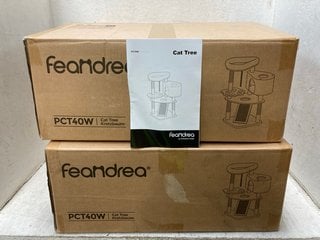 Lot 1114  
            Marchington SR18 - Parcel Delivery Only 

                
2 X FEANDREA PCT40W CAT TREES WITH SCRATCHING POST AND RAMP - COMBINED ORIGINAL R...