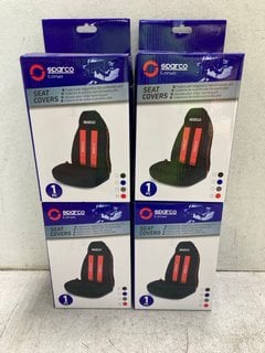 Lot 1118  
            Marchington SR18 - Parcel Delivery Only 

                
4 X HIGH BUCKET SEAT COVERS IN BLACK/RED - COMBINED ORIGINAL RRP £105: LOCATION -...