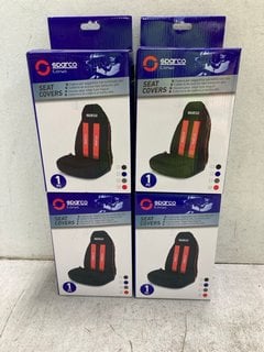 Lot 1122  
            Marchington SR18 - Parcel Delivery Only 

                
3 X HIGH BUCKET CAR SEATS IN BLACK/RED: LOCATION - BR7