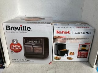 Lot 1132  
            Marchington SR18 - Parcel Delivery Only 

                
BREVILLE HALO 11L FLEXI AIR FRYER IN BLACK TO INCLUDE TEFAL 5L EASY FRY MAX IN BL...