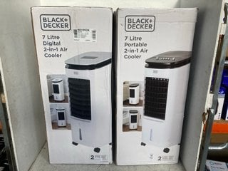 Lot 1142  
            Marchington SR18 - Parcel Delivery Only 

                
2 X BLACK AND DECKER 7 LITRE DIGITAL 2 IN 1 AIR COOLERS -COMBINED ORIGINAL RRP:£2...
