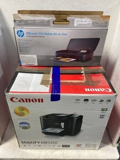 Lot 1153  
            Marchington SR18 - Parcel Delivery Only 

                
CANON MAXIFY MB5450 PRINTER TO INCLUDE HP OFFICEJET 250 MOBILE ALL-IN-ONE PRINTER...