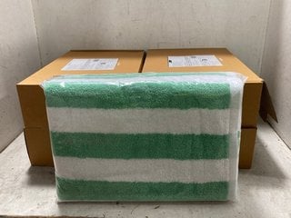 Lot 1268  
            Marchington SR18 - Parcel Delivery Only 

                
5 X SETS OF 2 CABANA STRIPE SEAFOAM GREEN BEACH TOWELS - COMBINED ORIGINAL RRP:£1...