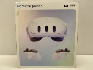 Lot 1011  
            Nationwide - Parcel Delivery Only 

                
META QUEST 3 512GB STORAGE VR HEAD SET (ORIGINAL RRP - £470): MODEL NO S3A  [JPTE...
