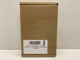 Lot 1013  
            Nationwide - Parcel Delivery Only 

                
SEAGATE 24TB IRONWOLF PRO SATA INTERNAL 3.5" HDD: MODEL NO ST24000NT002  [JPTE99947]