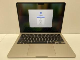 Lot 1018  
            Nationwide - Parcel Delivery Only 

                
APPLE MACBOOK AIR 256GB LAPTOP (ORIGINAL RRP - £999): MODEL NO MW0Y3B/A3240. M4 C...