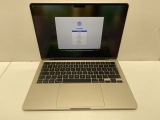 Lot 1019  
            Nationwide - Parcel Delivery Only 

                
APPLE MACBOOK AIR 256GB LAPTOP (ORIGINAL RRP - £999): MODEL NO MW0Y3B/A3240. M4 C...
