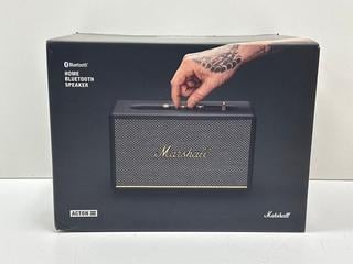 Lot 105  
            Nationwide - Parcel Delivery Only 

                
MARSHALL ACTON III SPEAKER (ORIGINAL RRP - £259) IN BLACK. (WITH BOX & MAINS POWE...