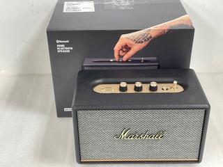 Lot 106  
            Nationwide - Parcel Delivery Only 

                
MARSHALL ACTON III BLUETOOTH SPEAKER (ORIGINAL RRP - £259). (WITH BOX & POWER CAB...