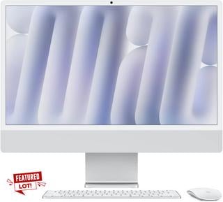 Lot 66  
            Nationwide - Parcel Delivery Only 

                
APPLE IMAC WITH APPLE M4 CHIP 512GB PC (ORIGINAL RRP - £1399) IN SILVER: MODEL NO...