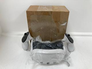 Lot 88  
            Nationwide - Parcel Delivery Only 

                
META QUEST 3 128GB VR HEADSET IN WHITE: MODEL NO S3A (WITH ACCESSORIES) [JPTM1478...
