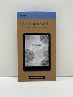 Lot 95  
            Nationwide - Parcel Delivery Only 

                
 KINDLE PAPERWHITE (GEN 12) 16 GB E-READER (ORIGINAL RRP - £169) IN BLACK: MODEL ...