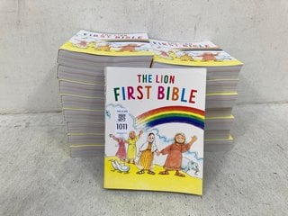 Lot 1011  
            Marchington SR14 - Parcel Delivery Only 

                
QTY OF THE LION FIRST BIBLE BOOKS: LOCATION - F6