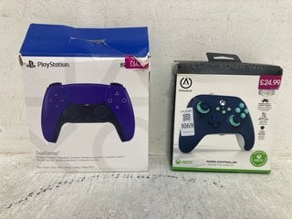 Lot 1069  
            Marchington SR14 - Parcel Delivery Only 

                
POWERA XBOX WIRED CONTROLLER IN NAVY TO INCLUDE PLAYSTATION DUAL SENSE WIRELESS C...