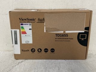 Lot 1081  
            Marchington SR14 - Parcel Delivery Only 
                
VIEWSONIC TD1655 16" FULL HD PORTABLE TOUCH MONITOR - ORIGINAL RRP £236: LOCATION...