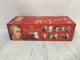 Lot 1084  
            Marchington SR14 - Parcel Delivery Only 
                
THE MASTERWORKS WOLFGANG AMADEUS MOZART 40 CD BOX COLLECTION: LOCATION - F10