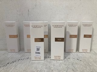 Lot 1086  
            Marchington SR14 - Parcel Delivery Only 
                
8 X YODEYMA VALIA 50ML EAU DE PARFUM: LOCATION - F10